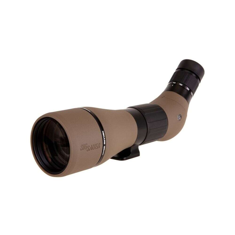 Spotting Scopes Sig Sauer Ready Series OSCAR8 SPOTTING SCOPE 27-55X80MM HDX LENS ANGLED EYEPIECE FDE